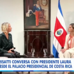 Laura Fenández, presidenta de Costa Rica, en entrevista con NTN24